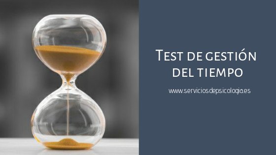 test gestion tiempo